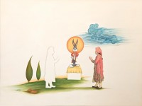 Mufakhar Subhani, 22 x 16 Inch, Gouache and Archival Digital Print on Vasli, AC-MFS-002 Mufakhar Subhani, 22 x 16 Inch, Gouache and Archival Digital Print on Vasli, AC-MFS-002